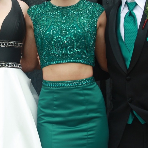 sachin and babi light blue dress Cute Green Two Pieces Short Prom Dress, Homecoming Dress,satin Prom Dresses,h2186  on Luulla